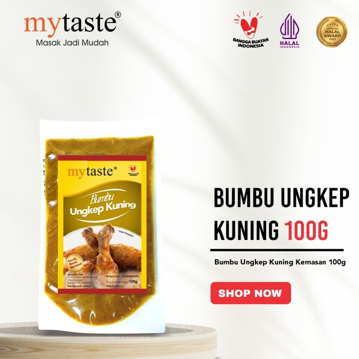 

NEW Bumbu Ungkep Kuning Mytaste Ukuran Kemasan 100g