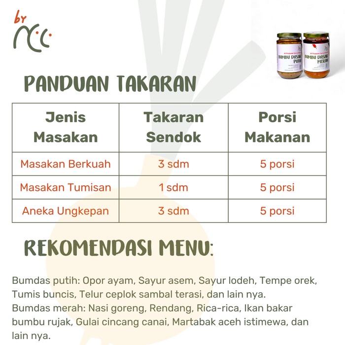 

TERBATAS By NCC Bundling 2 Bumbu Dasar Jar 2x300gr