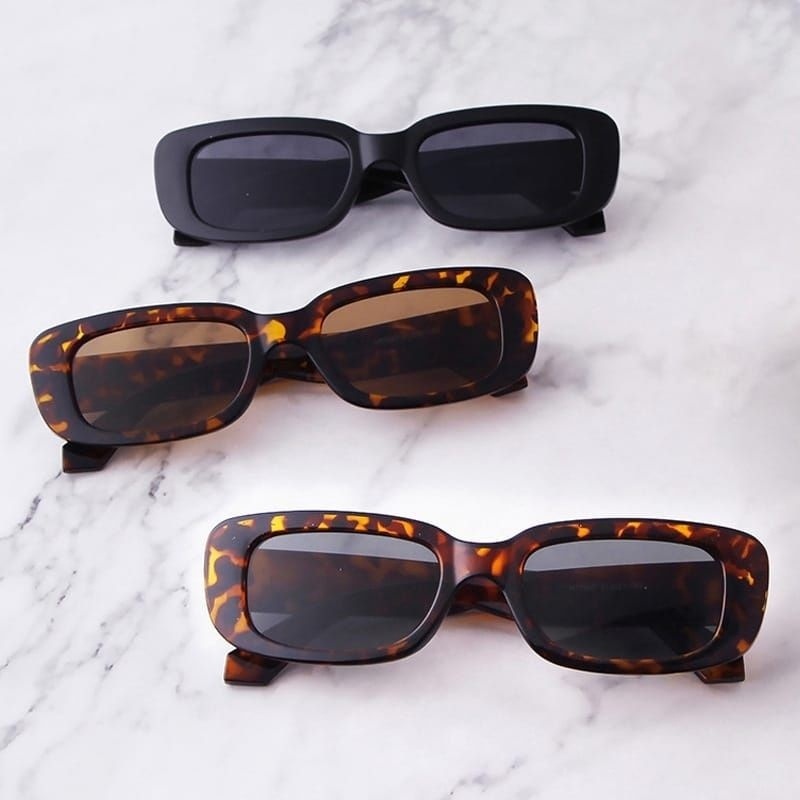 FREE ONGKIR KCAMATA HITAM RETRO SMALL SQUARE VIRAL TRENDING GLASSES TERMURAH
