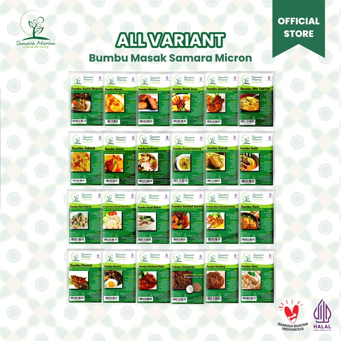 

BOOM SALE Bumbu Racik/Bumbu Masak Samara Micron All Varian - Eceran