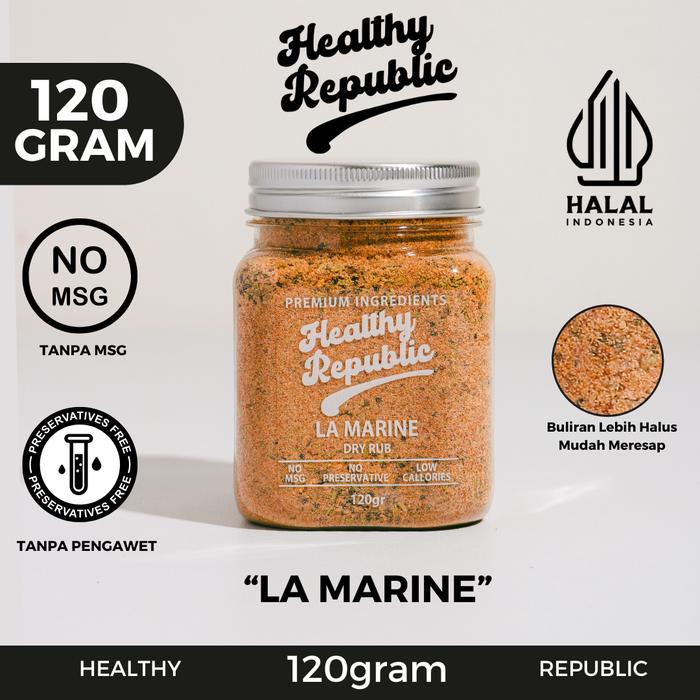

TERBARU Healthy Republic Bumbu Marinasi Dry Rub 120Gram Serba Guna No MSG Rempah [ LA MARINE ]