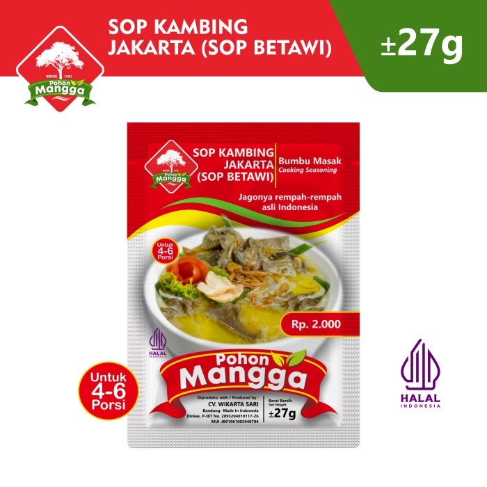 

TERUJI Bumbu Sop Kambing Jakarta (Sop Betawi) Cap Pohon Mangga