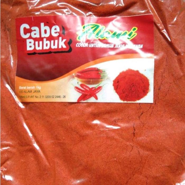 

DISKON ( 1kg ) CABE BUBUK HALUS XTRA PEDAS cocok untuk bumbu makanan Alami