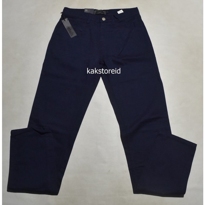 Celana Panjang Pria Chinos DETAILS Navy Slimfit CDS 38 ORIGINAL