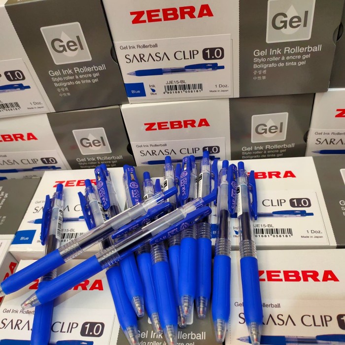 

Pulpen Gel Sarasa Biru 1.0 / pack