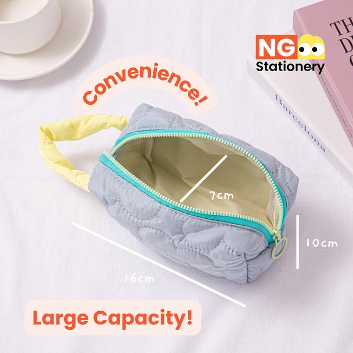 

JTTOP" NG STATIONERY - SIMMY POUCH KOSMETIK TEMPAT KOSMETIK PUFFY POUCH TEMPAT PENSIL PREMIUM PENCIL