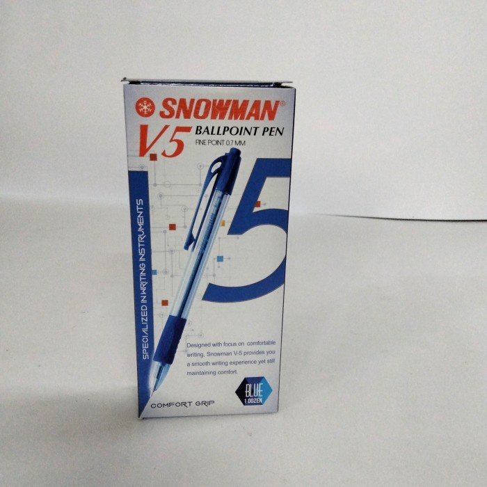 

JTTOP" BALLPOINT SNOWMAN V-5 0.7 H/M/B 12 PCS