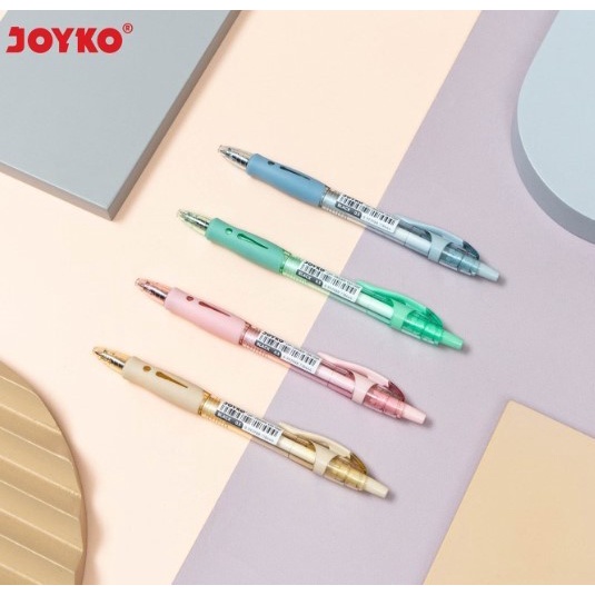 

JTTOP" (12PC) PULPEN / PEN GEL Q GEL PASTEL / PENA JOYKO CETEK GP 265 PASTEL