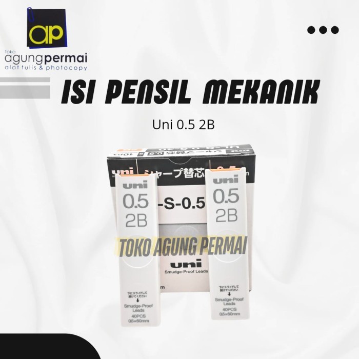 

JTTOP" ISI PENSIL MEKANIK UNI NANO DIA 0.5 2B