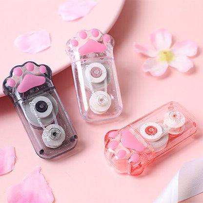 

JTTOP" [MILOLI] 1PCS CORRECTION TAPE CAT PAW MINI/ 6M PET PORTABEL TRANSPARANT AESTHETIC - F0221