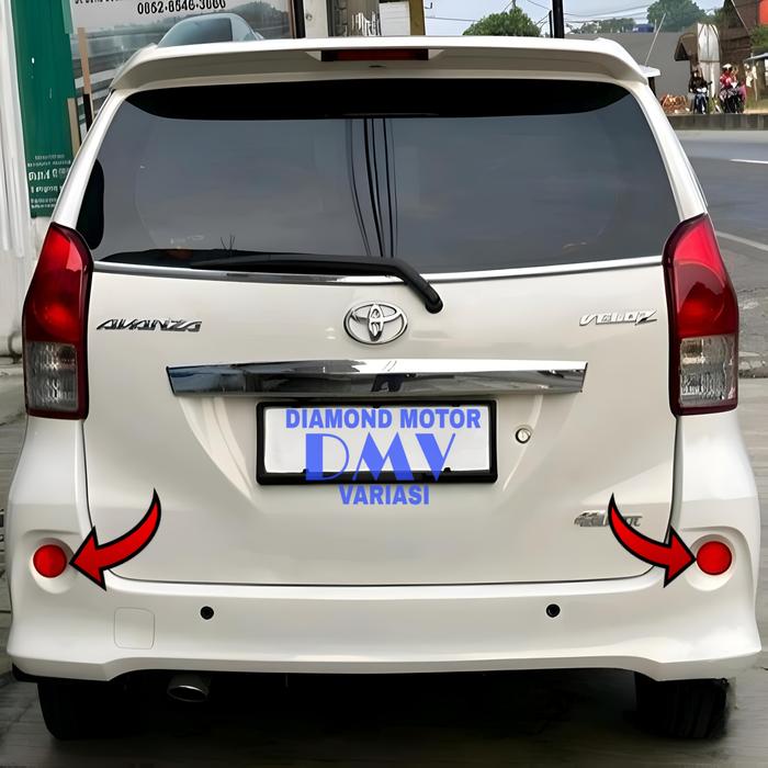 SALE  REFLEKTOR LAMPU LED COB BEMPER BELEKANG TOYOTA ALL NEW AVANZA VELOZ 2012 2013 2014 2015