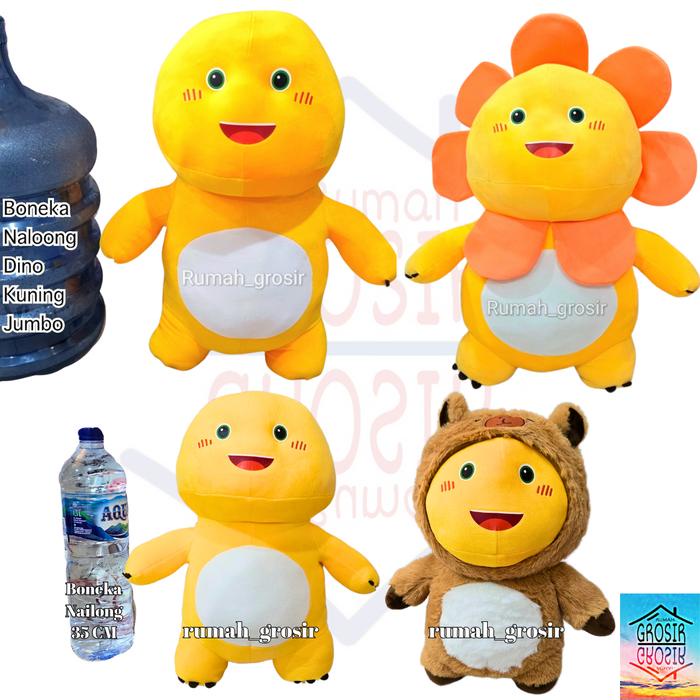 terbaru  boneka dino naloong kuning plush yellow dinosaurus gemoy nailong boneka nalong boneka