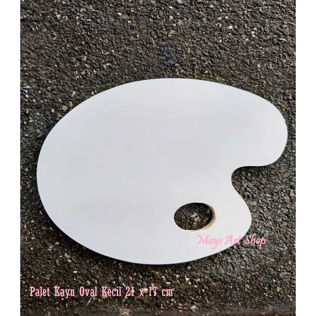 

Unik Palet Lukis Kayu Oval V-Tec Lonjong Besar Sedang Kecil / Pallete Cat Akrilik Minyak 35 X 27 Cm