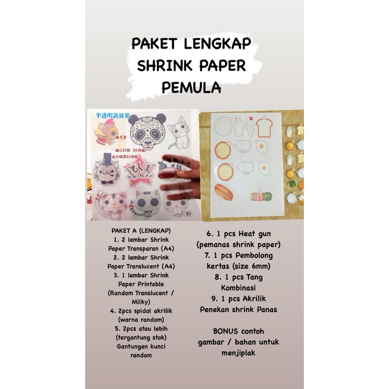 

Discount Paket Lengkap Shrink Paper Pemula