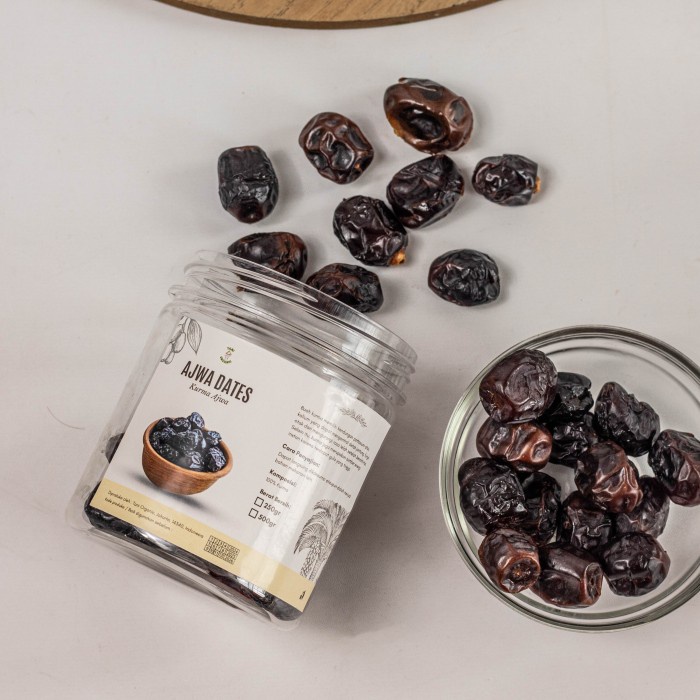 

Tani Organic Kurma Azwa 500 gram Toples - Kurma Nabi Preum Asli Madinah 500 gram Toples