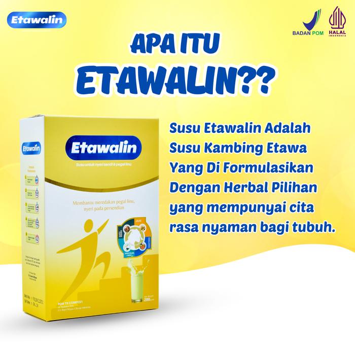 

terbaru !!! susu kambing etawa bubuk susu etawalin original asli officiall paket 2 box - milk, dairy
