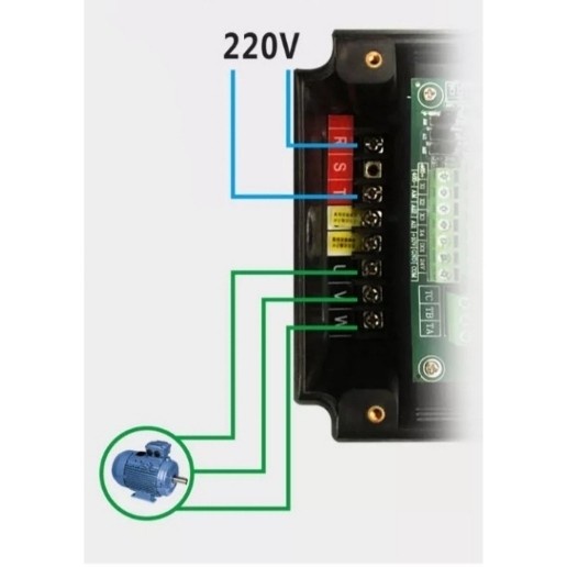 Inverter variabel motor 2,2kw 220v 1phase to 380v 3phase