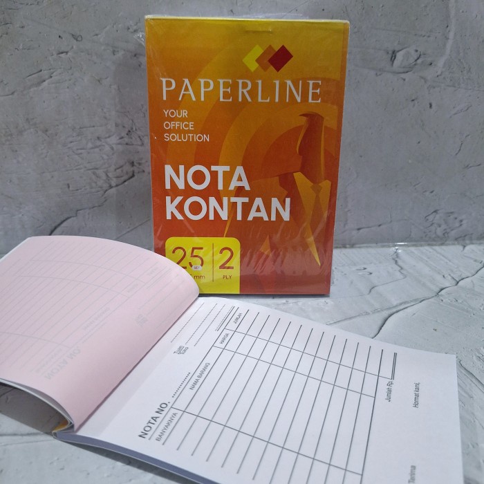 

Nota 2Ply kecil Paperline 1dus khusus sameday/instant TERLARIS/TERMURAH/TERPOPULER