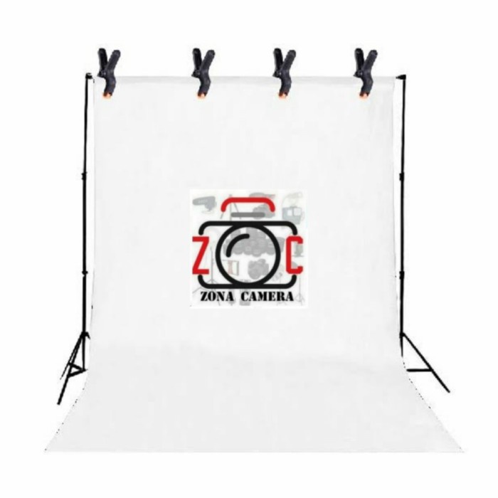Background Kain Foto Putih 5x3 Studio Layar Photo White Backdrop 3x5