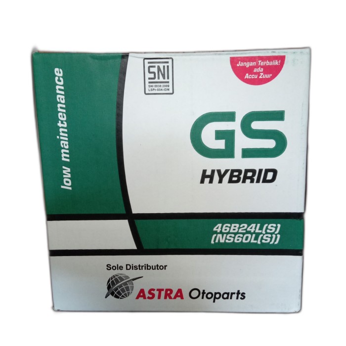 Aki Mobil Toyota Yaris, Altis, Vios Gs Astra Hybrid Ns60Ls Aki Basah