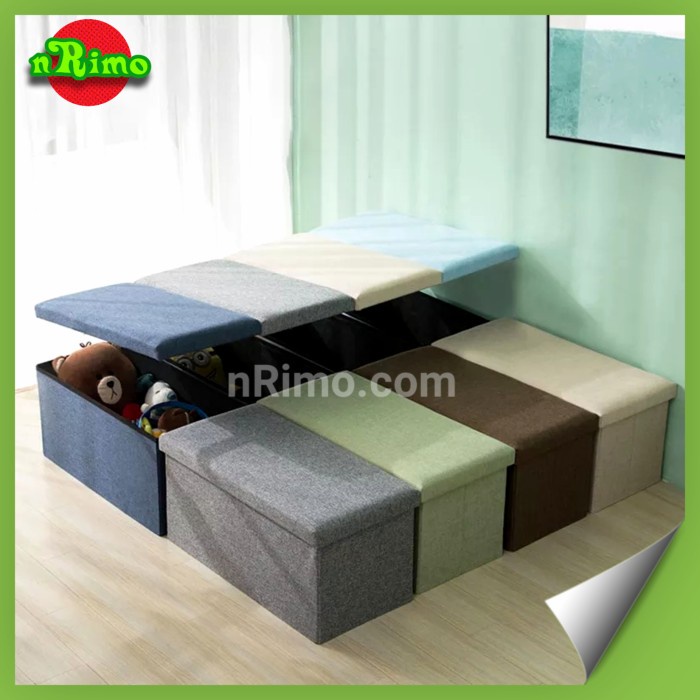 Storage Box Lipat Multifungsi Kotak Penyimpanan Barang Foldable Sofa