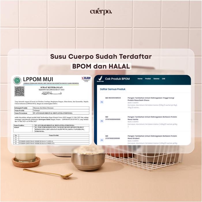 

Cuerpo Susu Tinggi Kalori & Protein 960 Gram Bundling 5 Pouch