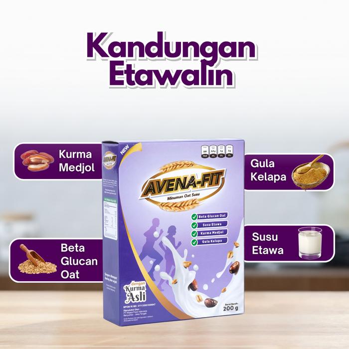 

Avenafit 1 Box BPOM dan Halal MUI - Oatmeal Granola Susu Kurma Rendah Gula - Makanan Sekaligus