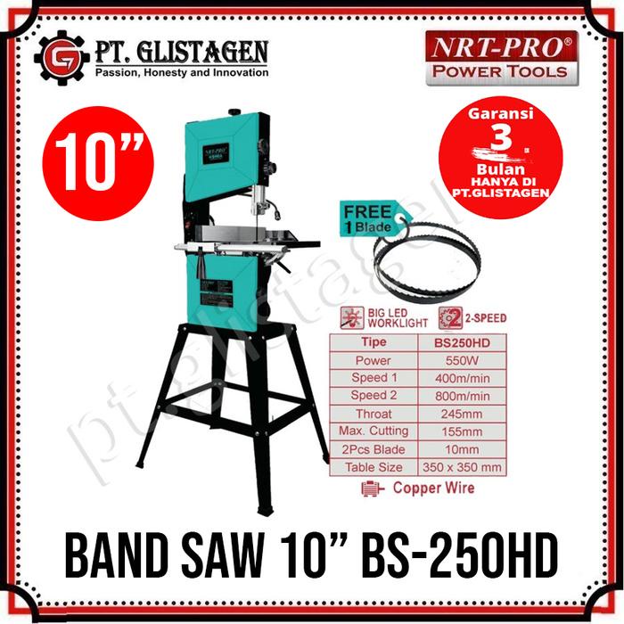 NRT PRO BS250HD Mesin Band Saw 10 Inch Gergaji Kayu Bandsaw Ukir Besar