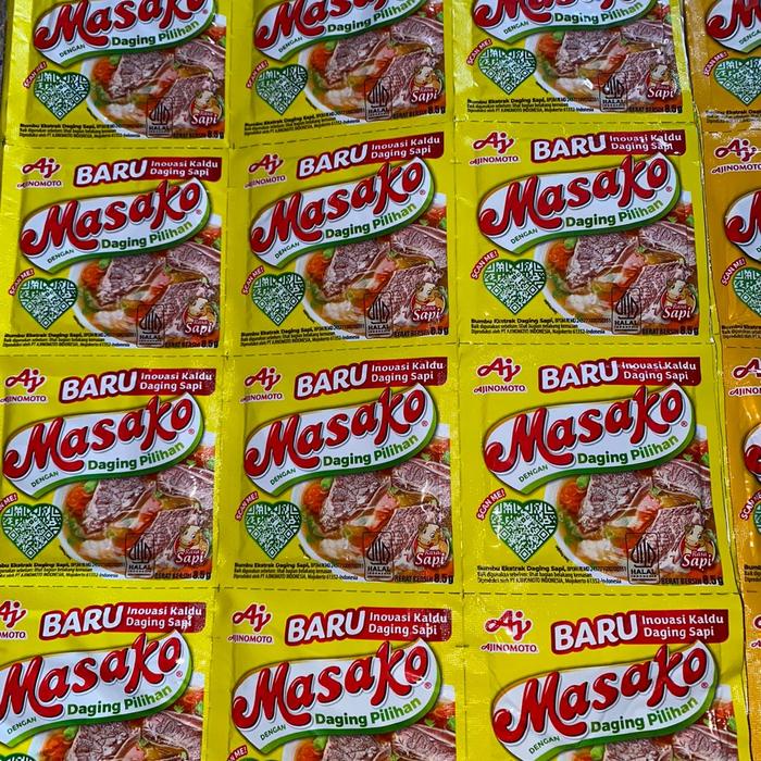 

Sale! 72 Pcs / 6 Renteng Masako Sachet 500 Tersedia Ayam Dan Sapi Food