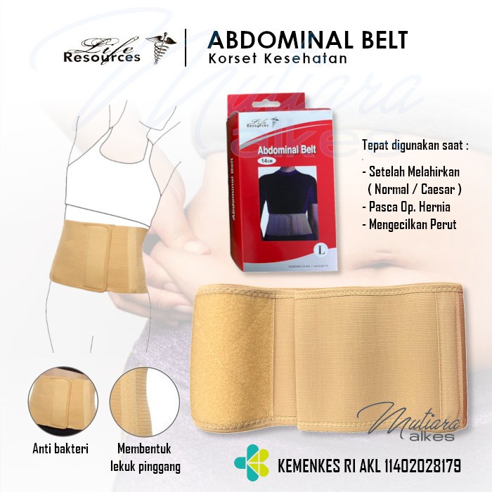 Elastic Abdominal Belt Life Resources - Korset Kesehatan - Langsing