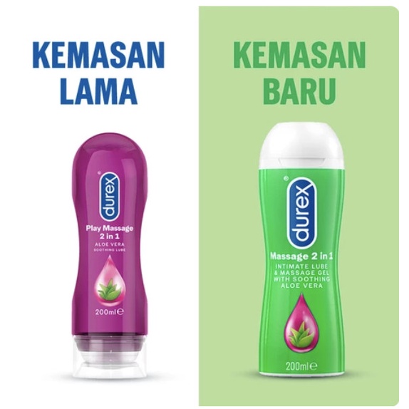 Durex Play Massage 2-In-1 Isi 200Ml - Pelumas Lubricant Gel Pelicin New