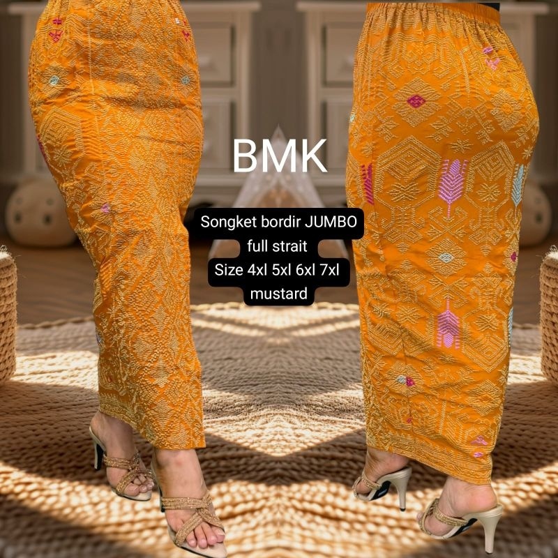 New Kamen Jadi Songket Bordir Melar Ukuran Besar Atau Size Jumbo (Size 4Xl 5Xl 6Xl Dan 7Xl) Warna