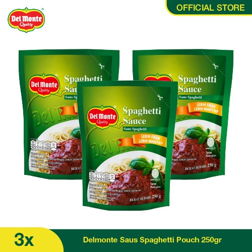 

Sale! Delmonte Saus Spaghetti Pouch 250Gr - Isi 3