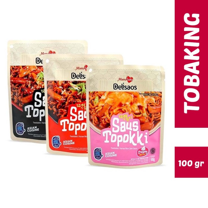 

Sale! Mamasuka Delisaos Saus Topokki Tteokbokki Halal 100G