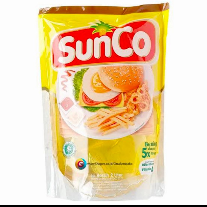 

Sale! Minyak Goreng Sunco 2 Liter