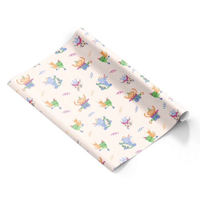 

Capricorn Design Kertas Kado Reguler Animal Music Motif Isi 6 - GW 488