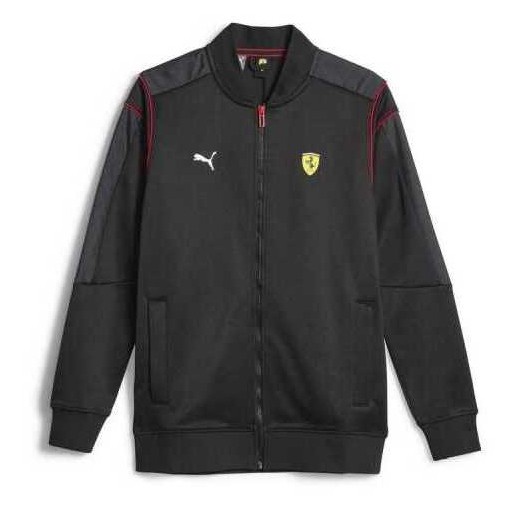 PROMO Jaket Kasual Pria PUMA Ferrari Race Mt7 Track Jacket Black 620936 01