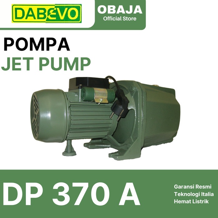 Pompa Air Jet Pump Dp 370 A Dabevo / Jet Pump 370 A (Gulungan Tembaga) Dabevo