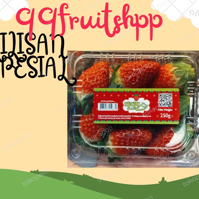 

Terbaru Strawberry Korea Manis 250 Gram Ready