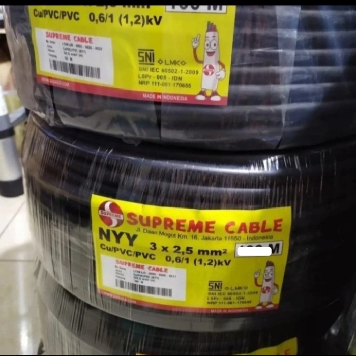 Kabel Supreme Nyy 3 X 2.5 Mm Nyy 3X 2,5 Mm @ 50M