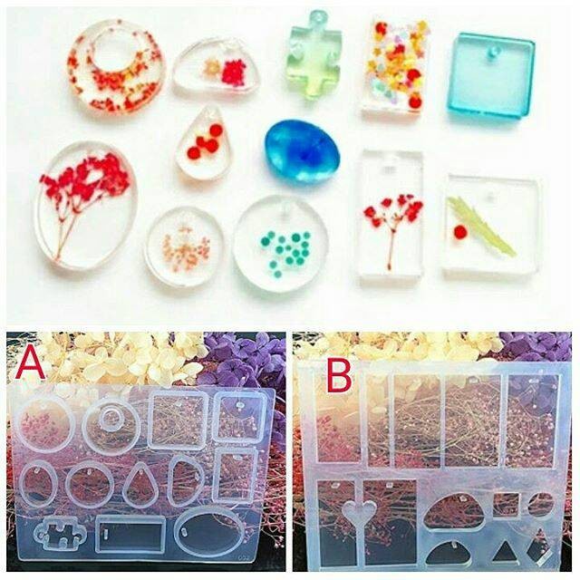 

Terlaris cetakan resin clay fondant bahan aksesoris liontin bandul kalung resin SALE