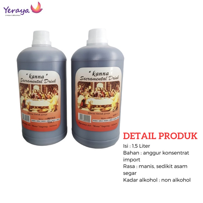 

Anggur Minuman Perjamuan Kudus Sacramental Drinks 1 1,5 Liter