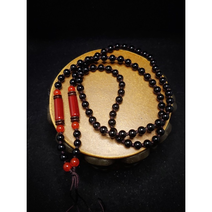 

Terlaris Kalung Tali Liontin Bandul Black Onyx Red Agate Kerajinan 60-62cm J129 SALE