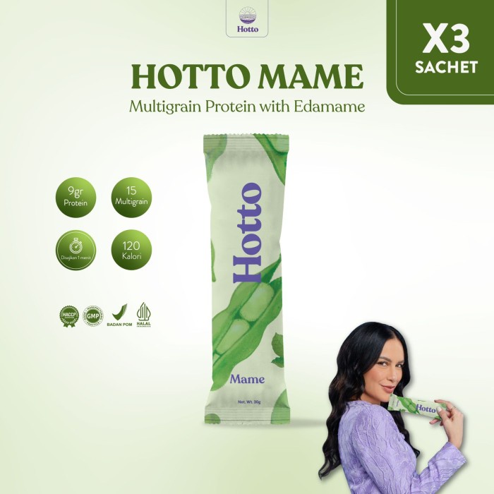

Hotto Mame - multigrain protein with edamame 3 sachets