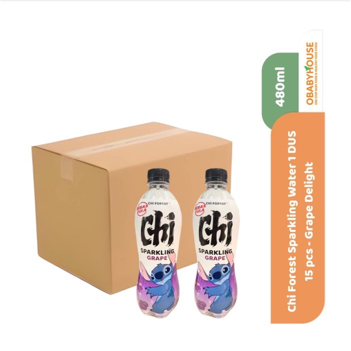 

Chi Forest Sparkling Water 480 ml 1 DUS 15 Pcs - Grape Delight