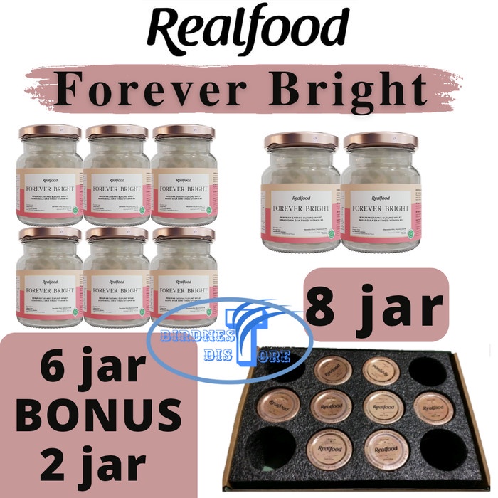 

Realfood Forever Bright 6 Jar Bonus 2 Jar