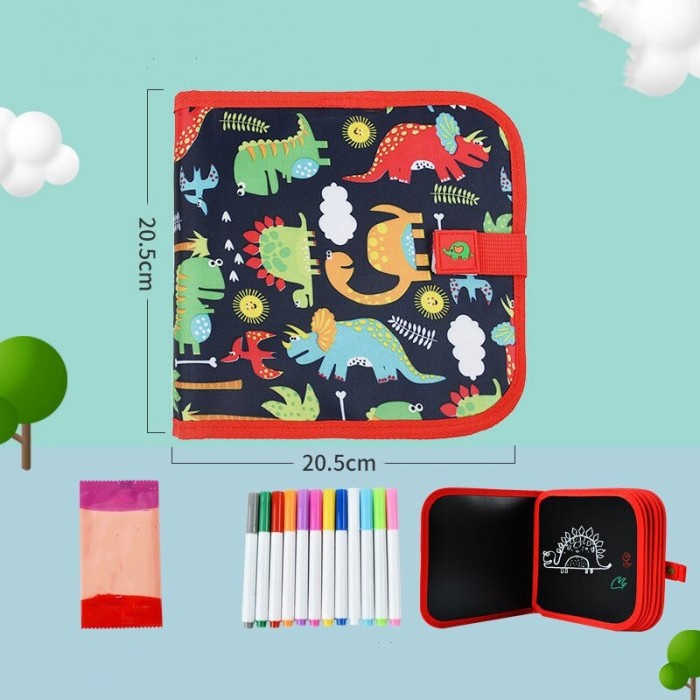 [deloth] - Mainan Edukasi Anak 6 Tahun Laki Laki PAUD TK Reusable Doodle Hijau