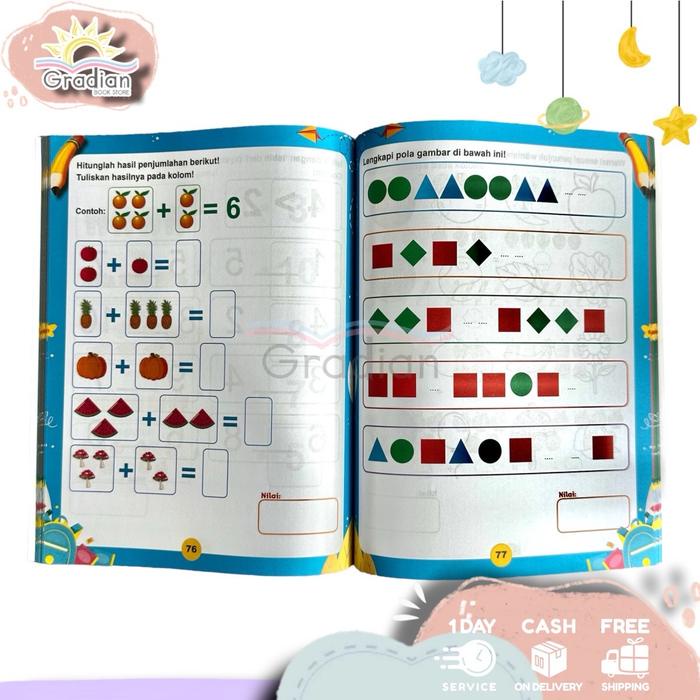 

SALE !!! BUKU ANAK TK PAUD / BUKU PINTAR SIAP MASUK SD PLUS TES IQ ( KURIKULUM MERDEKA ) READYY
