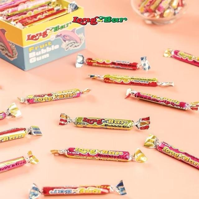 

SALE !!! PERMEN KARET LONG BAR STROBERI PLES ISI 110 BUAH RASA STRAWBERRY BUBBLE GUM BY JADOEL_SNACK
