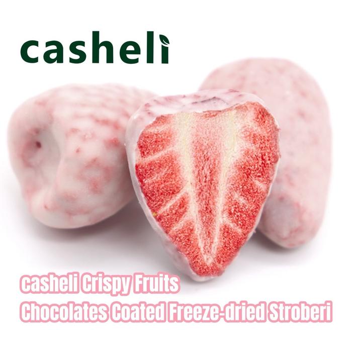 

SALE !!! CASHELI BUNDLE 105G FREEZE-DRIED ICED STRAWBERRY 50G + CHOCOLATE COATED FREEZE-DRIED